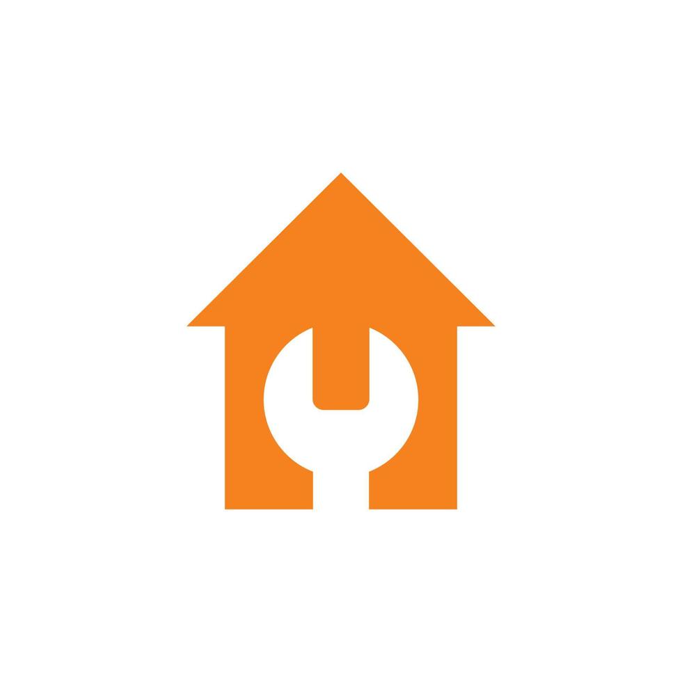 logotipo de reparación de bienes raíces, logotipo de edificio abstracto vector