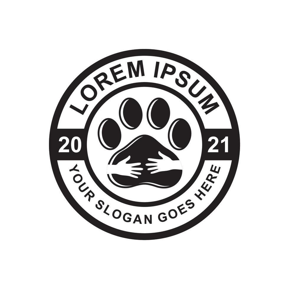pets care logo , veterinary logo vector