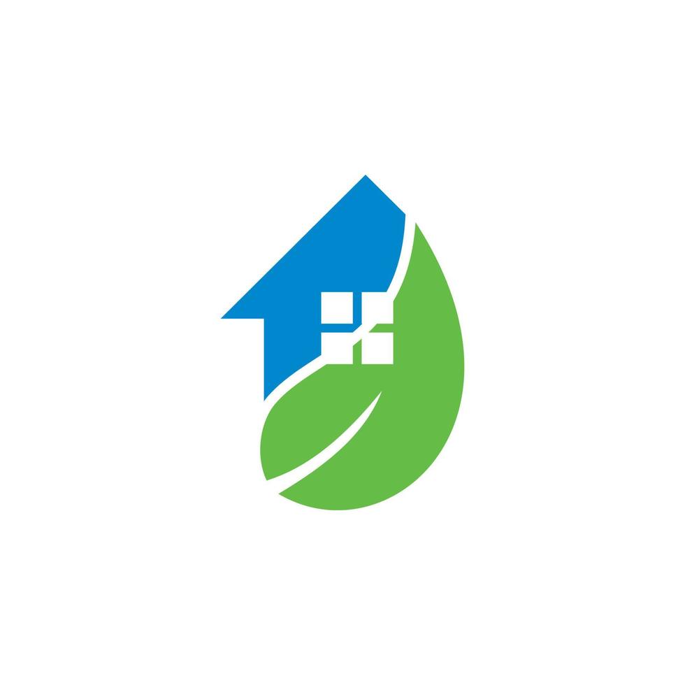 Leaf House Vector , Real Estate Logo