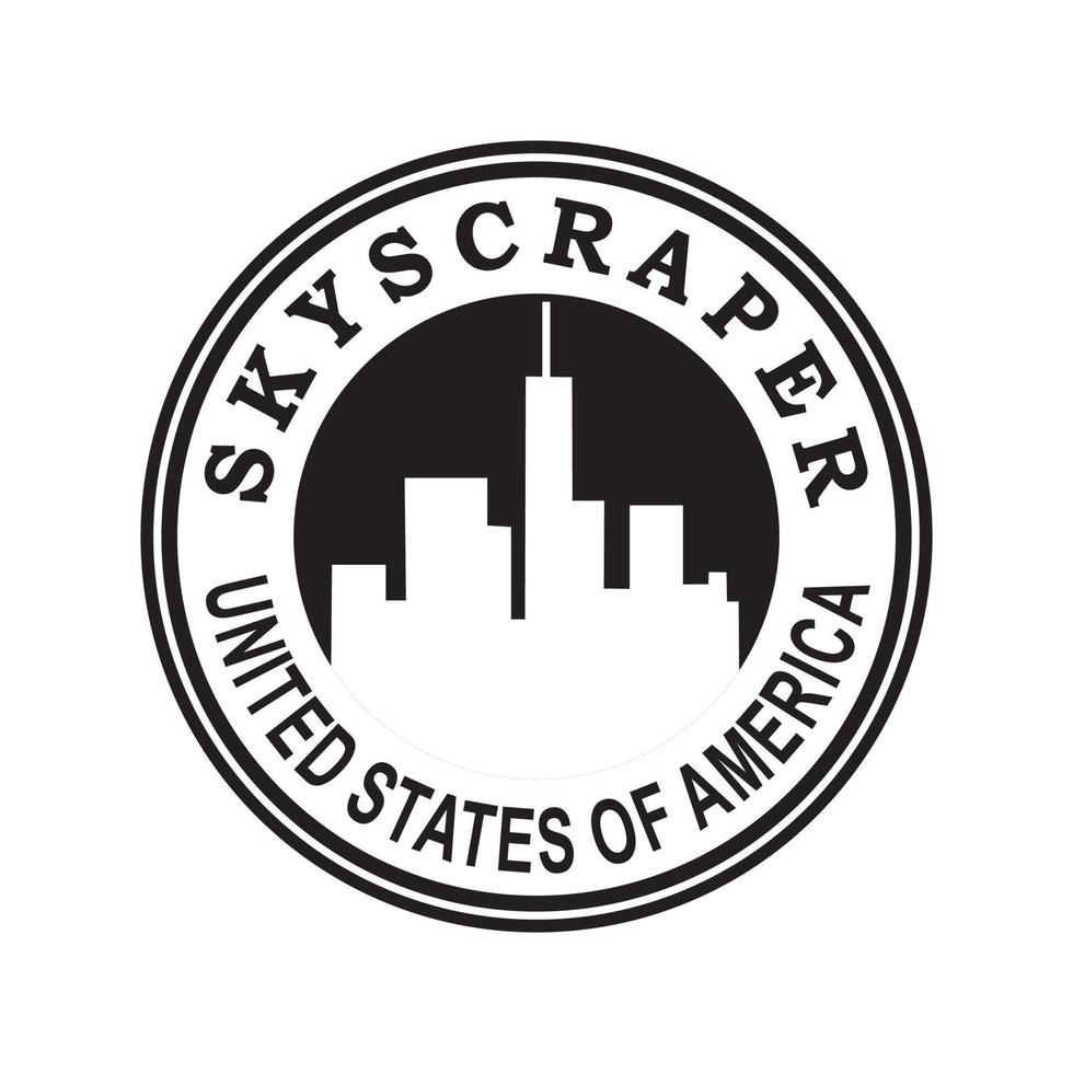 Skyscraper Of America Vector , Architecture Logo