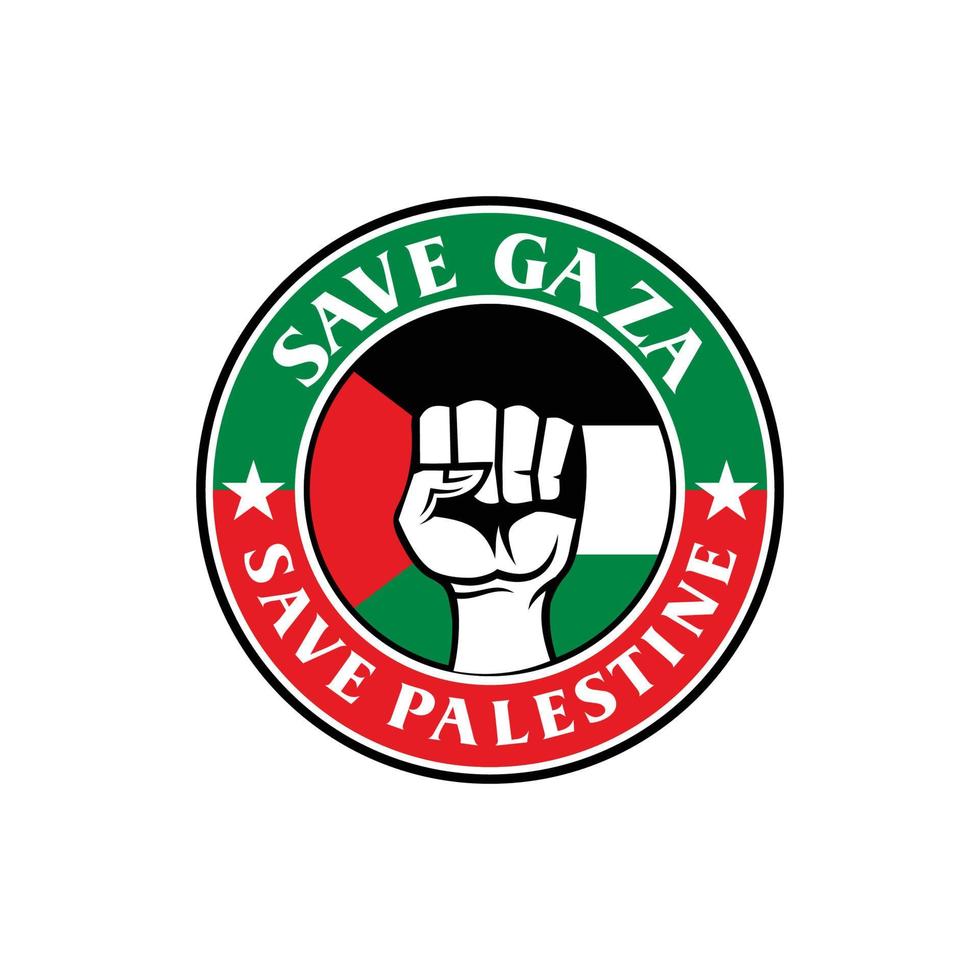 guardar el logotipo de palestina, vector libre de gaza