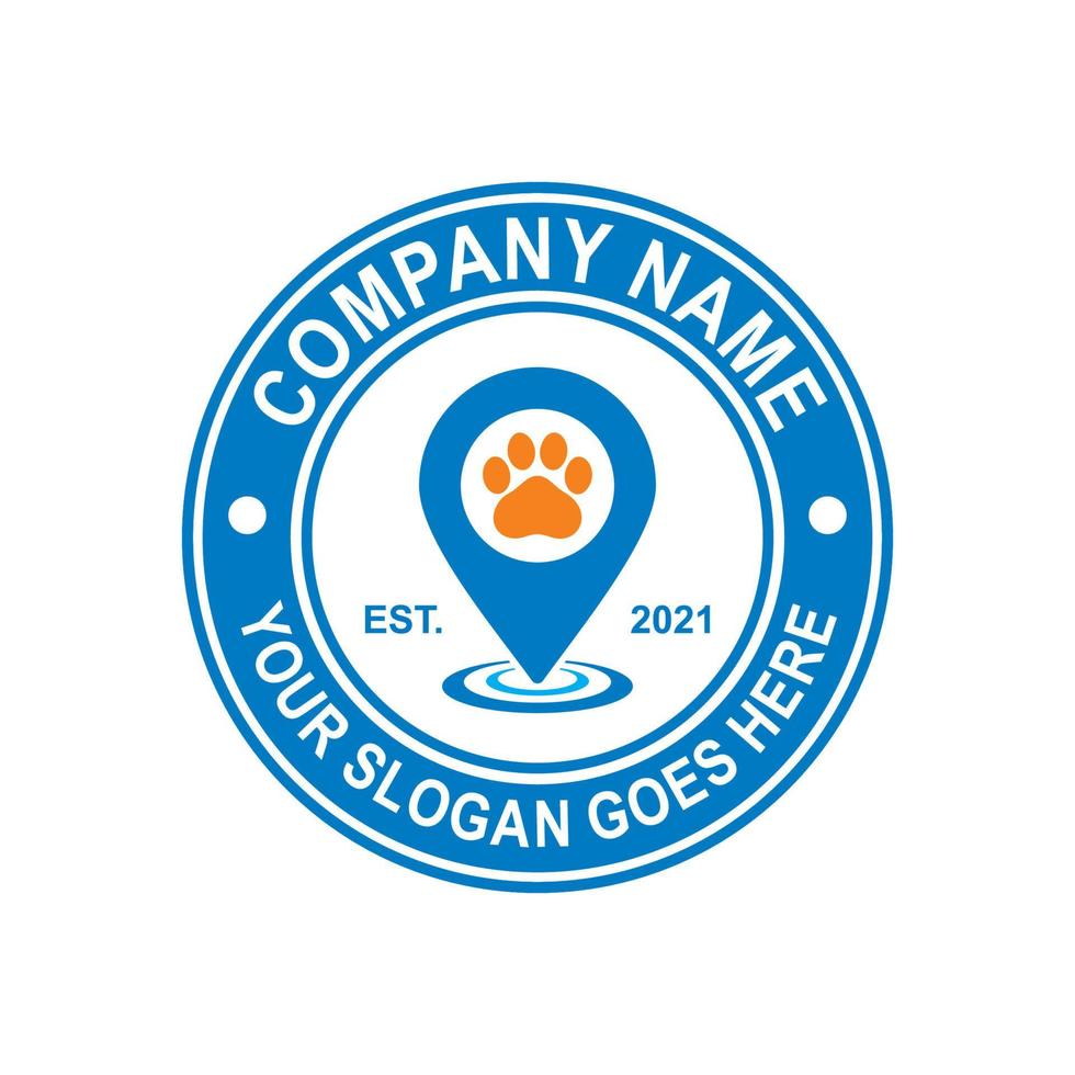 logotipo de cuidado de mascotas, logotipo veterinario vector