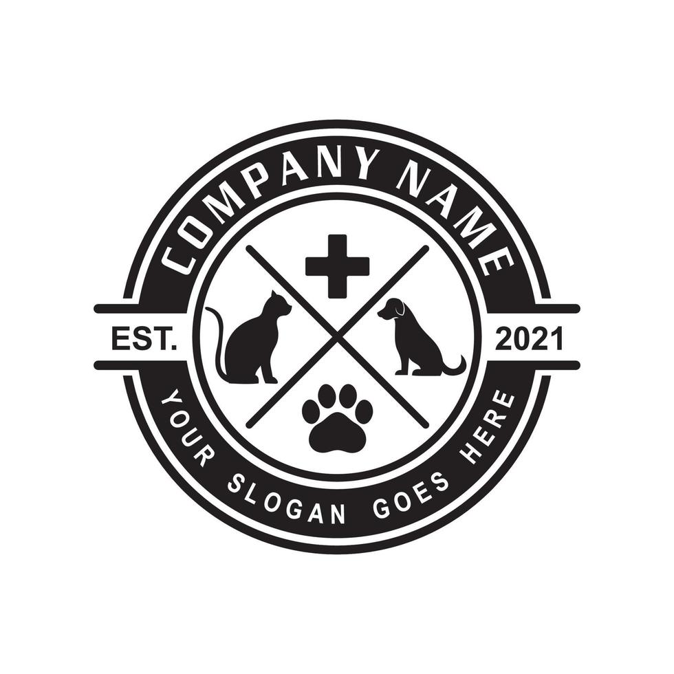pets care logo , veterinary logo vector