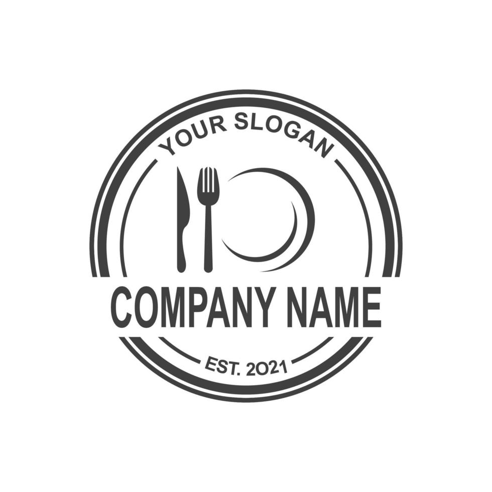 logotipo de restaurante, vector de logotipo de comida