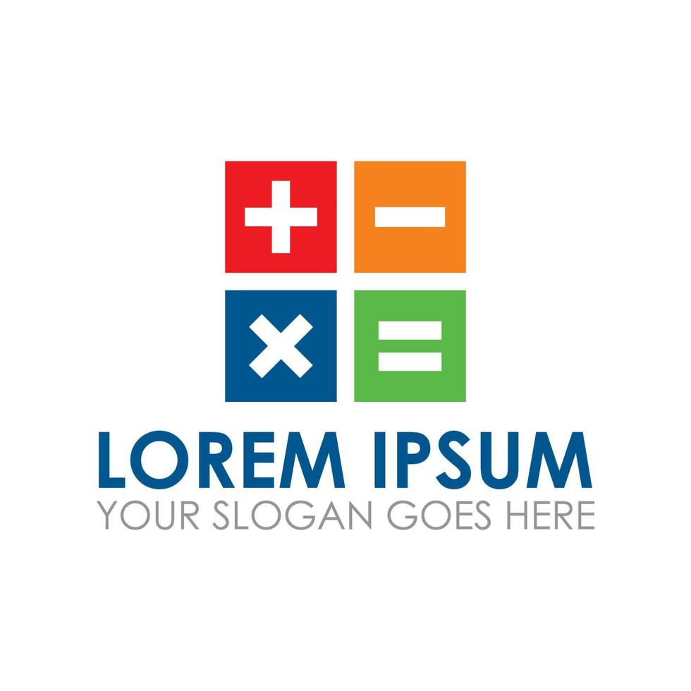calculator vector , education logo vector