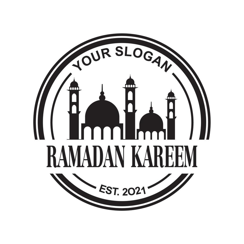 ramadan vector , mosque logo vector