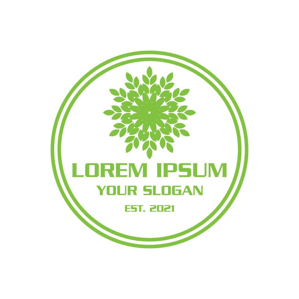 leaf logo , nature logo vector