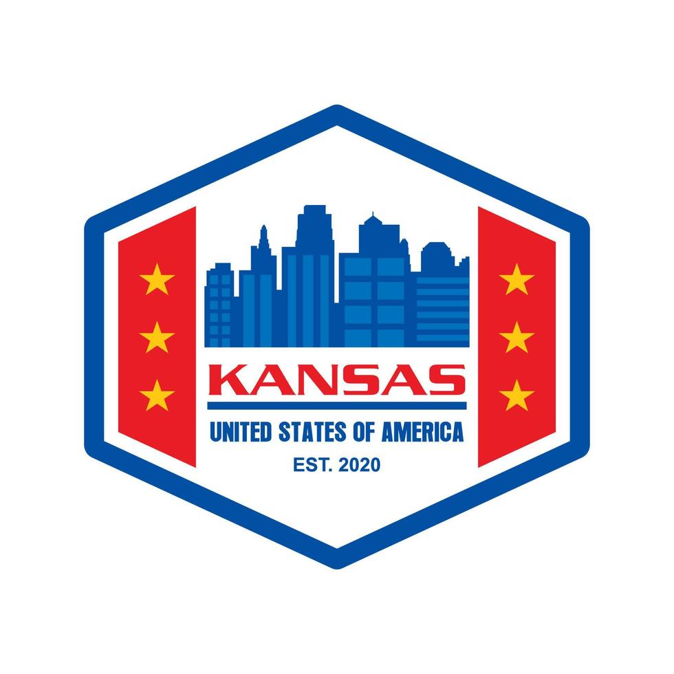 Kansas Skyline Vector , Kansas Skyscraper Logo