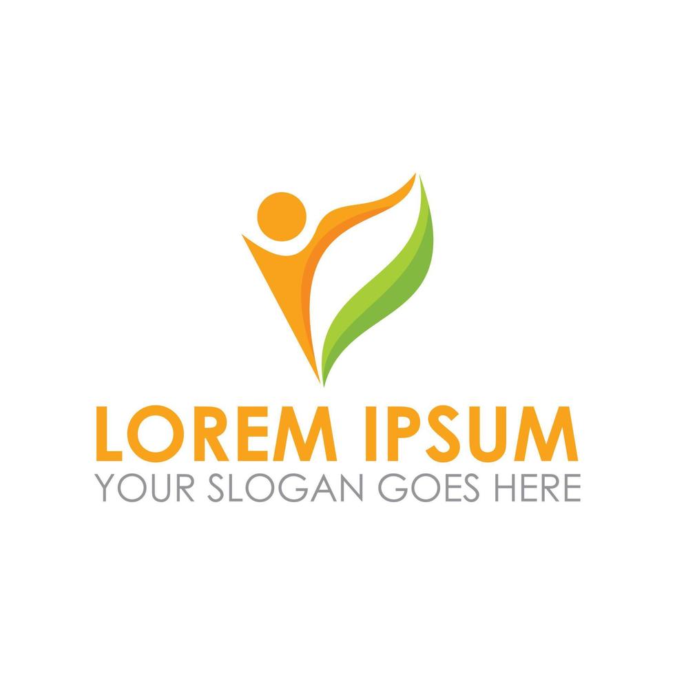nature food vector , healthy logo