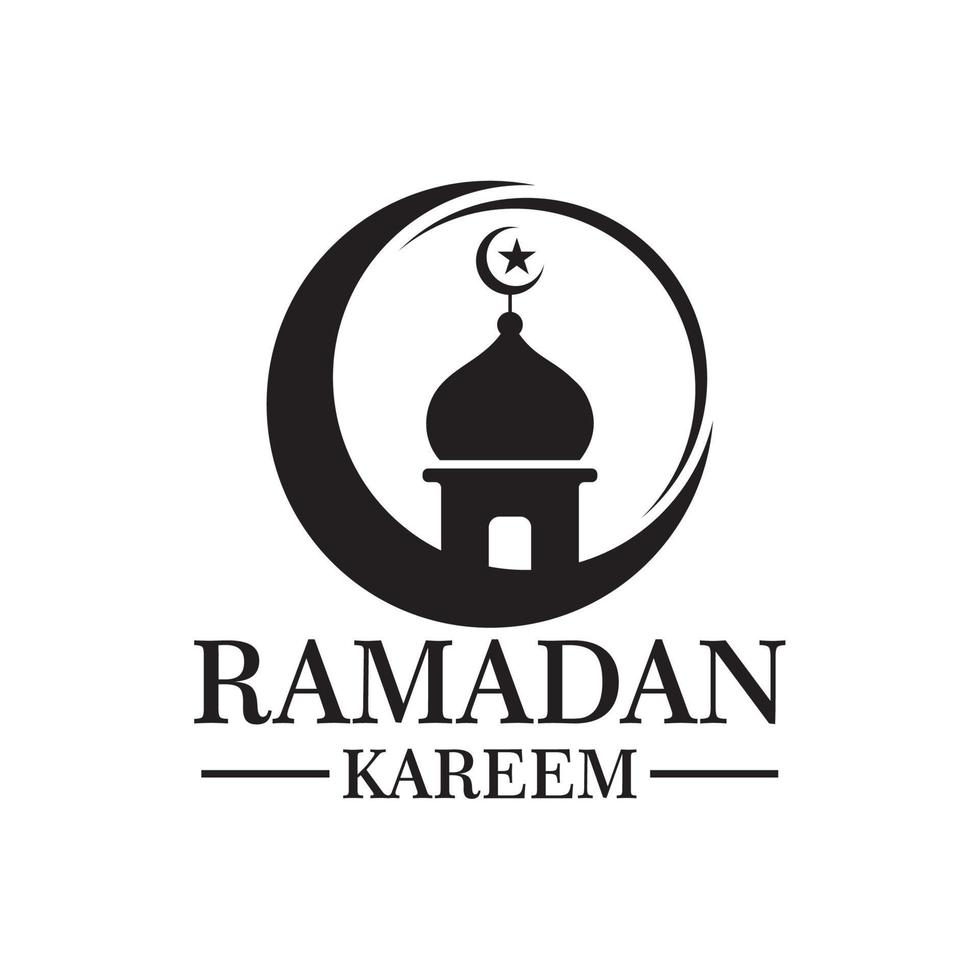 ramadan vector , mosque logo vector