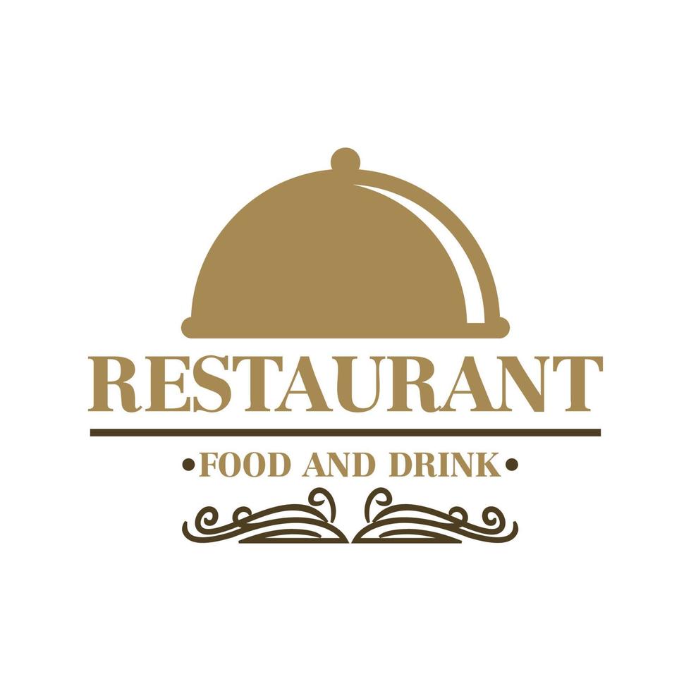 logotipo de restaurante, vector de logotipo de comida