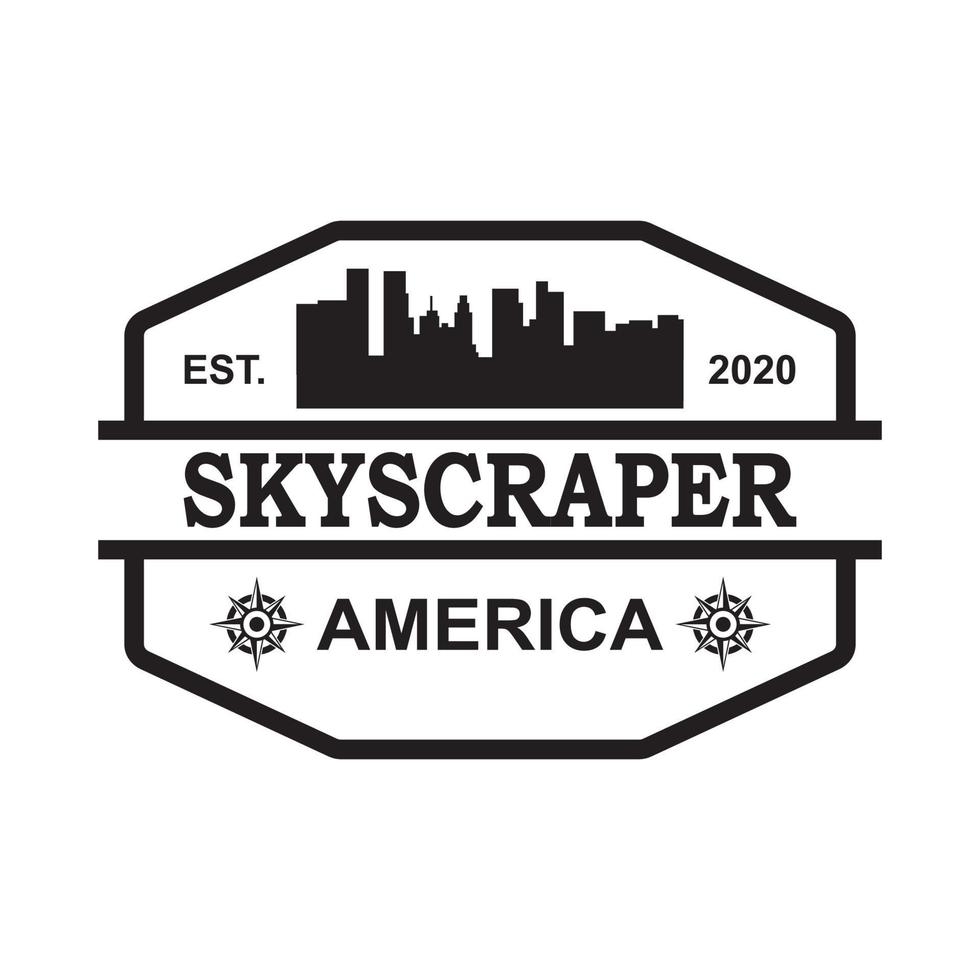 Skyscraper Of America Vector , Architecture Logo