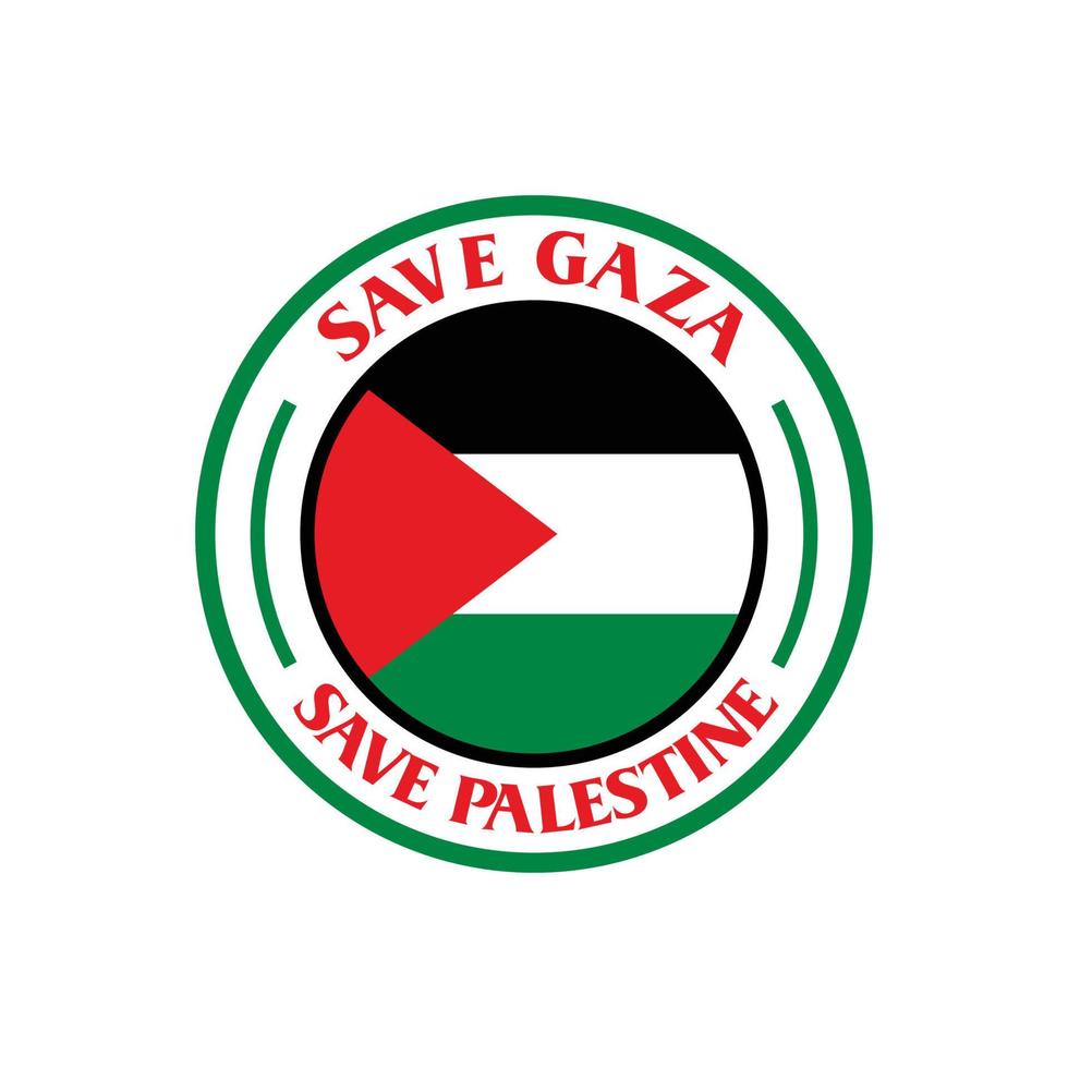 guardar el logotipo de palestina, vector libre de gaza