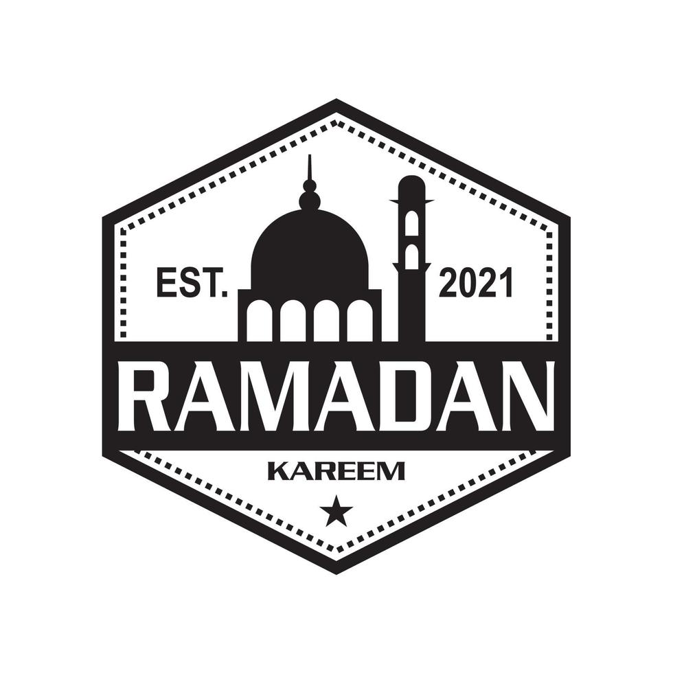 ramadan vector , mosque logo vector