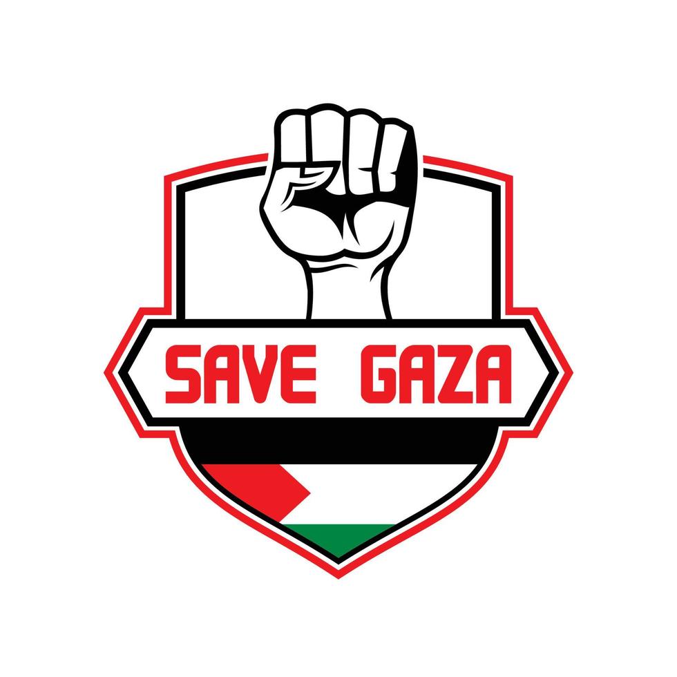 guardar el logotipo de palestina, vector libre de gaza