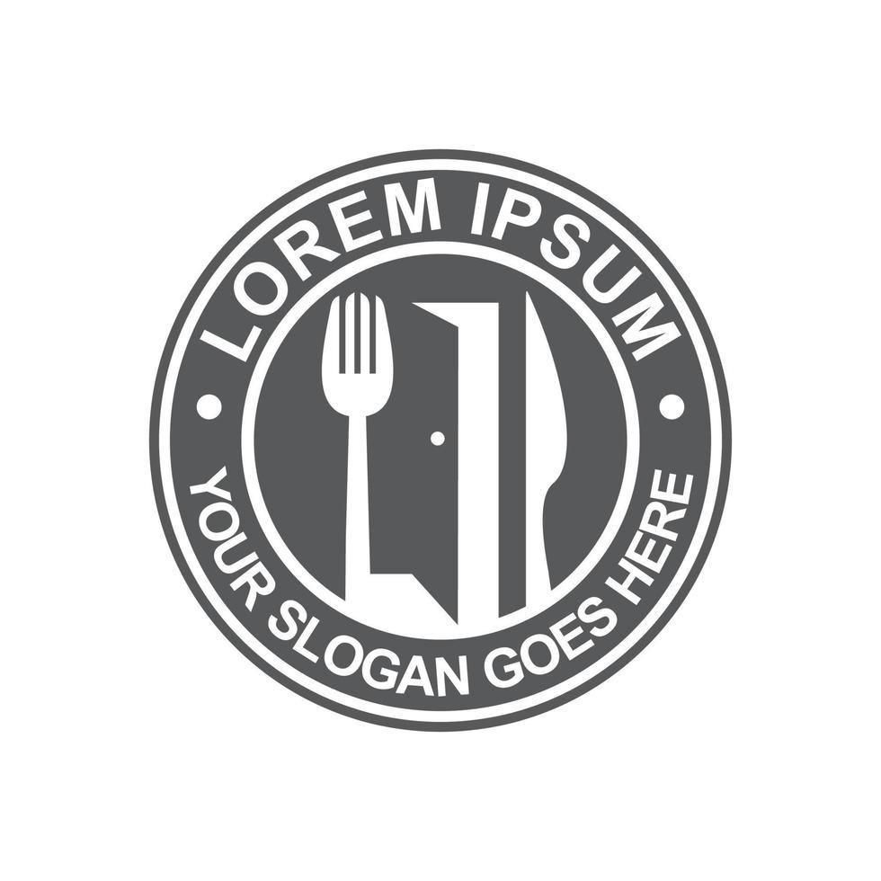 logotipo de restaurante, vector de logotipo de comida