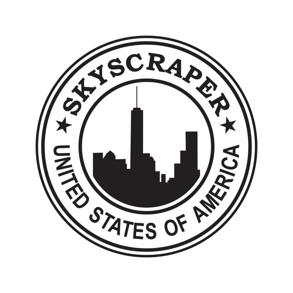 Skyscraper Of America Vector , Architecture Logo