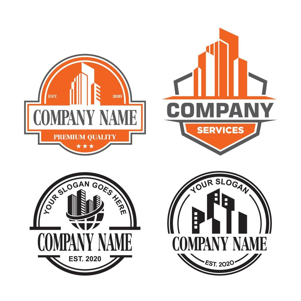 A Set Of Architecture Vector , A Set Of Real Estate Logo
