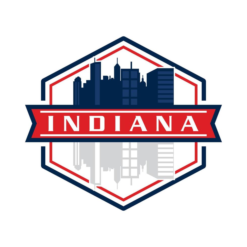 Indiana Skyline Vector , Indiana Skyscraper Logo