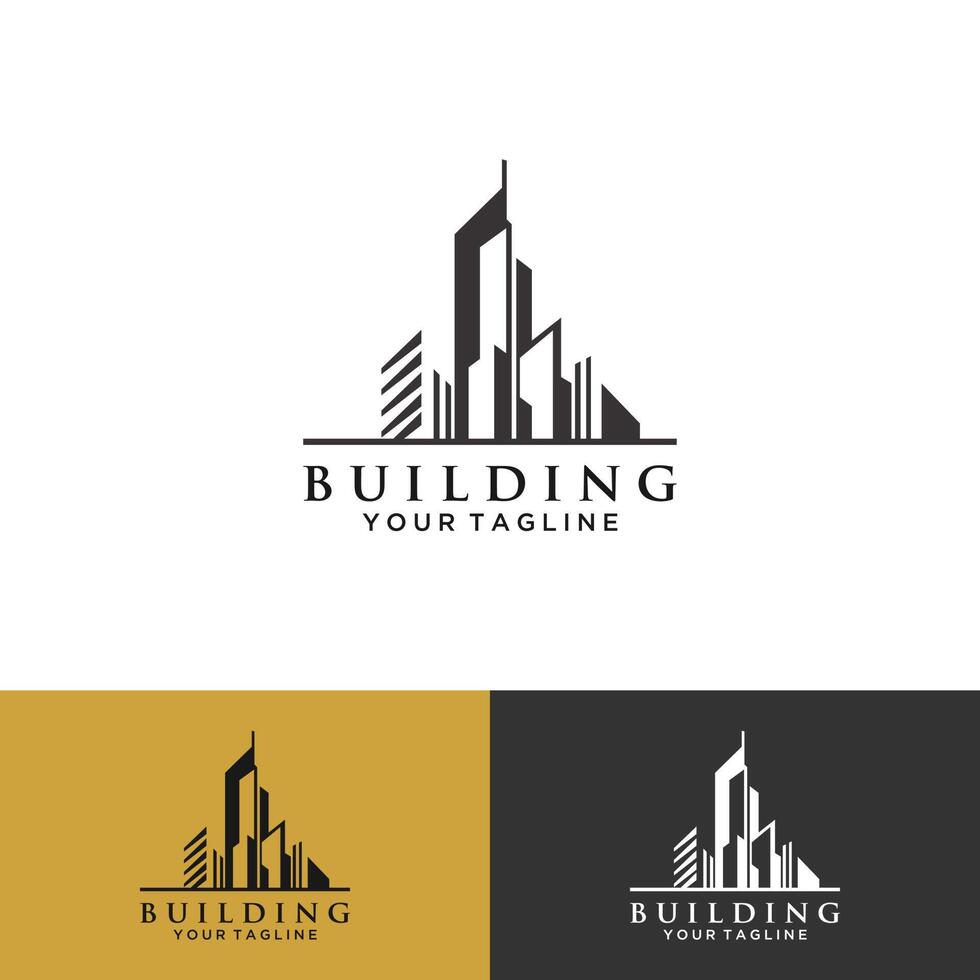 Abstract building structure logo design real estate, architecture,  construction 5552972 Vector Art at Vecteezy