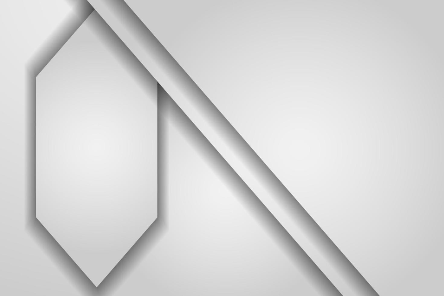 fondo blanco abstracto con diseño moderno gris vector