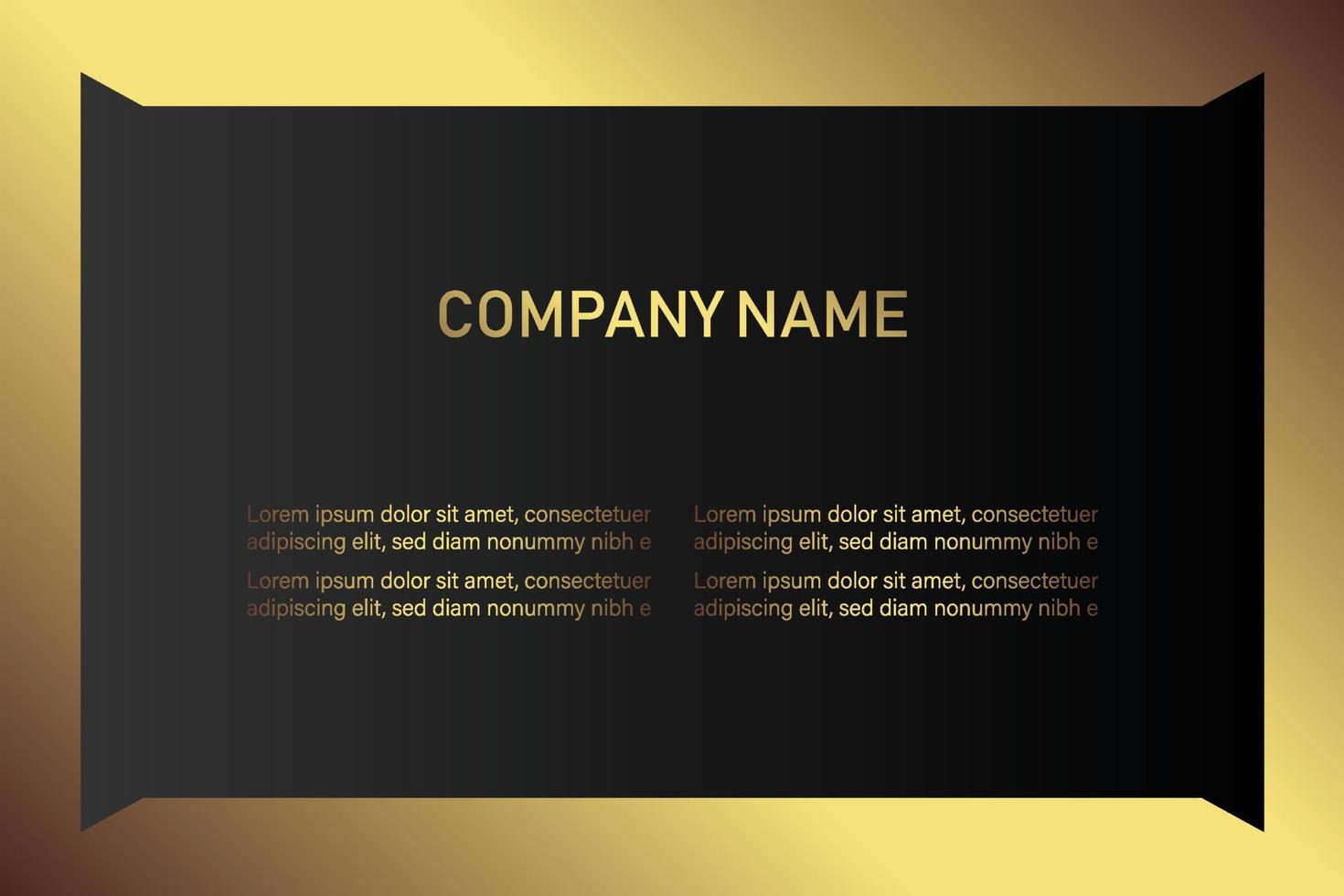 Creative black dark business card Template modern and Clean design vector