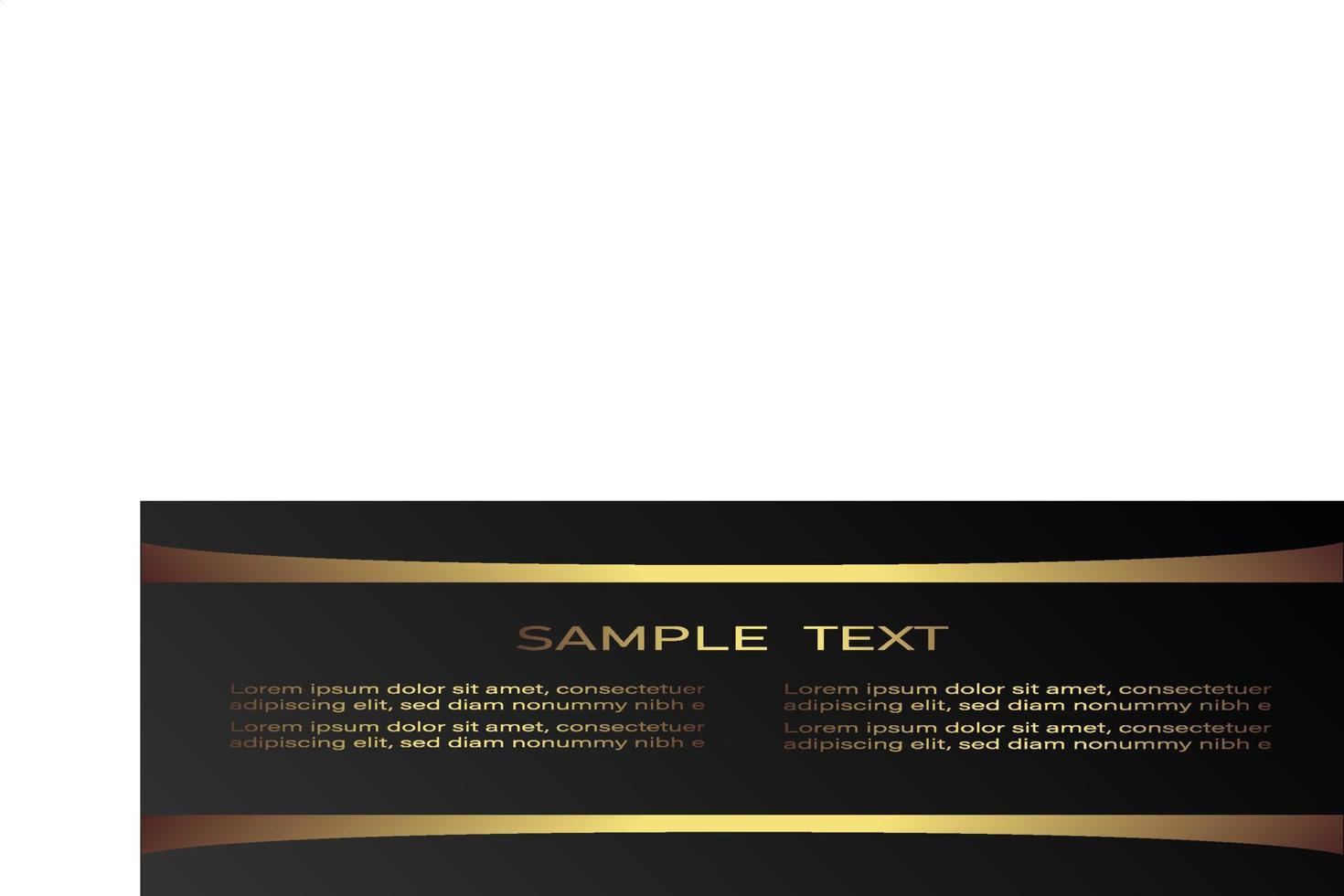 Creative black dark business card Template modern and Clean design vector