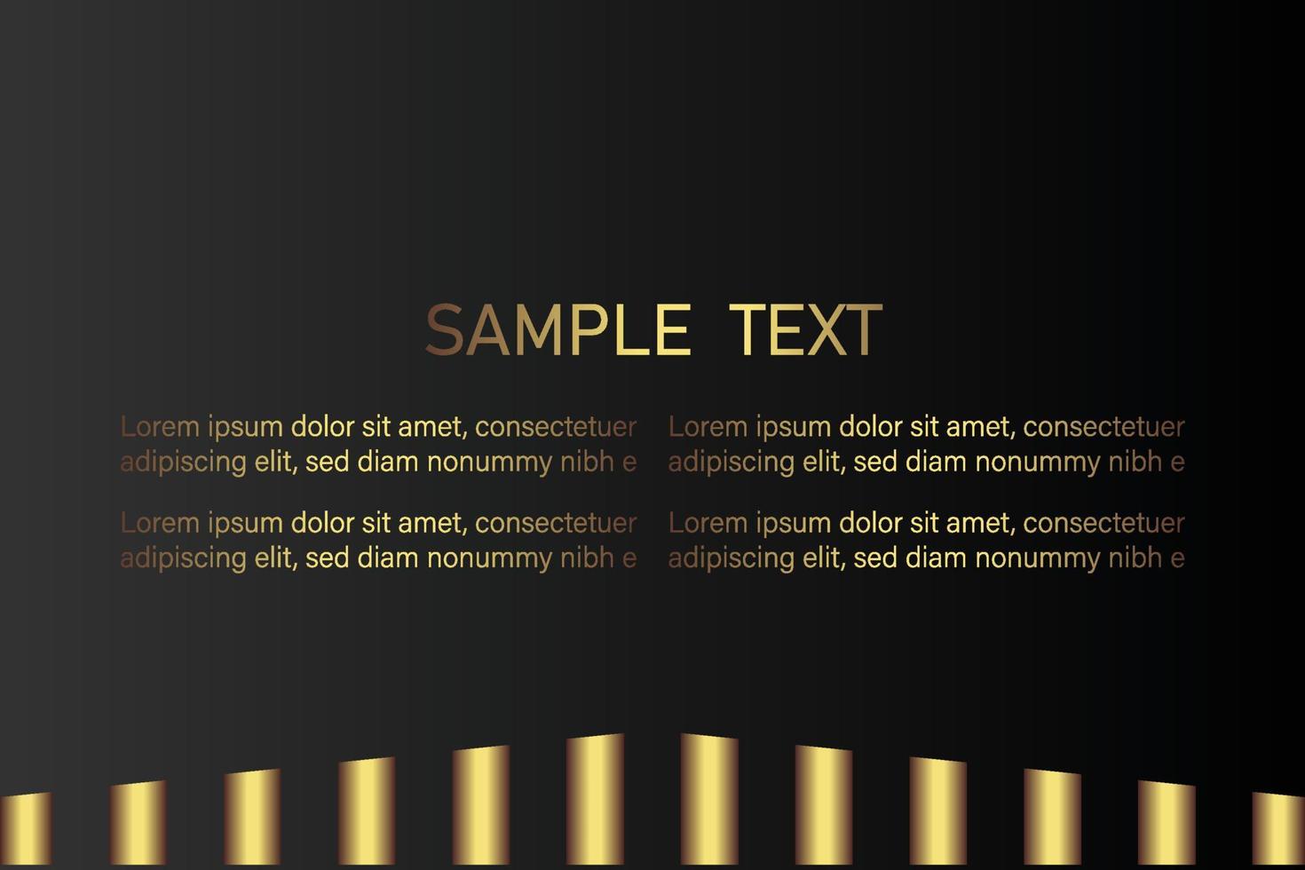 Creative black dark business card Template modern and Clean design vector