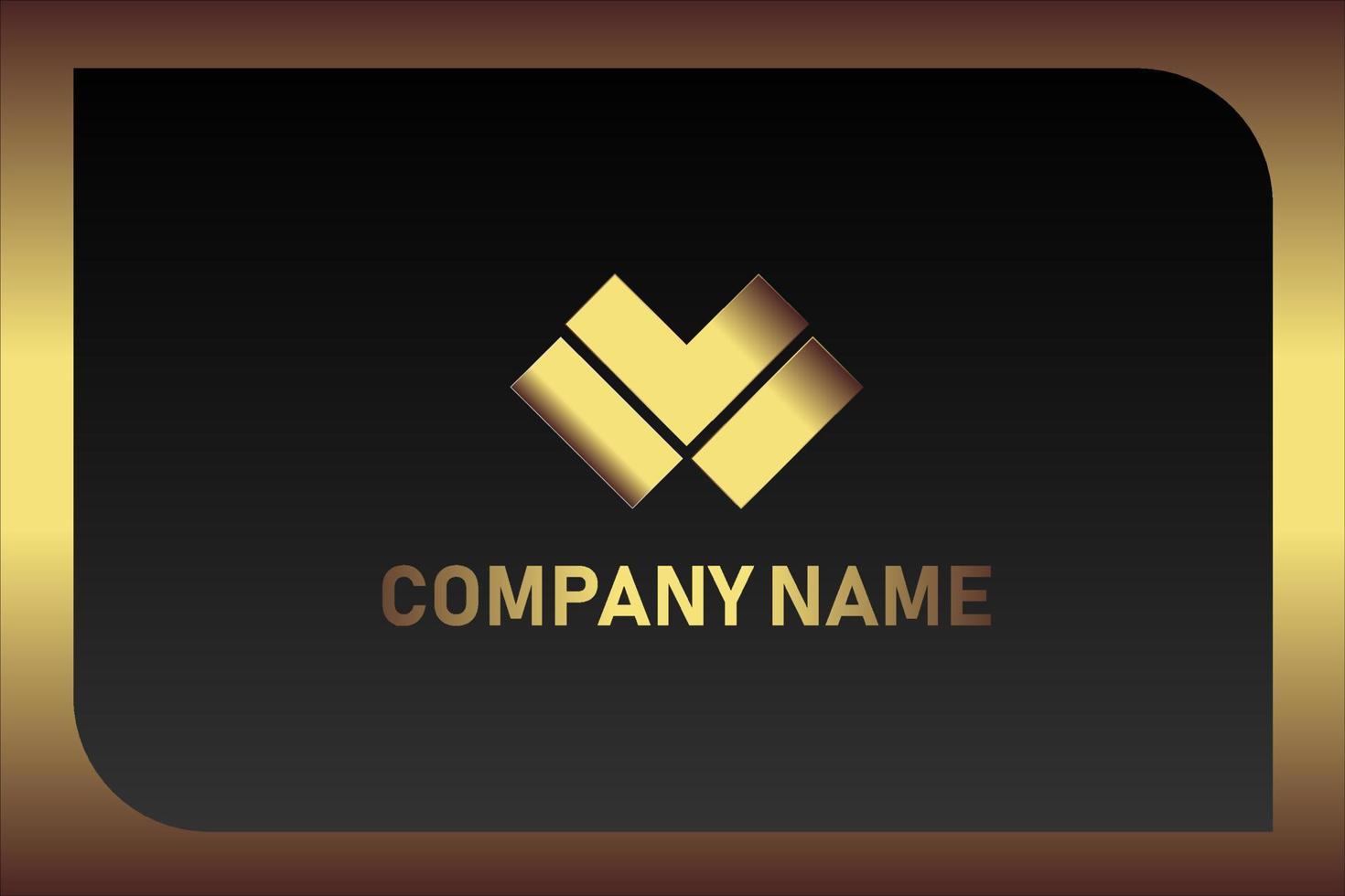 Creative black dark business card Template modern and Clean design vector