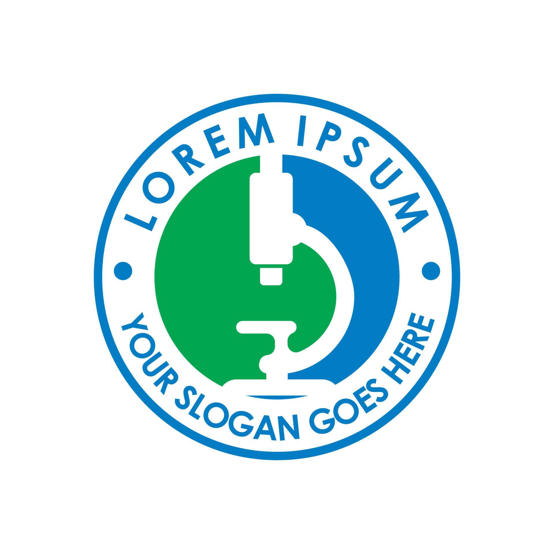 microscope logo , laboratory logo vector 5554599 Vector Art at Vecteezy