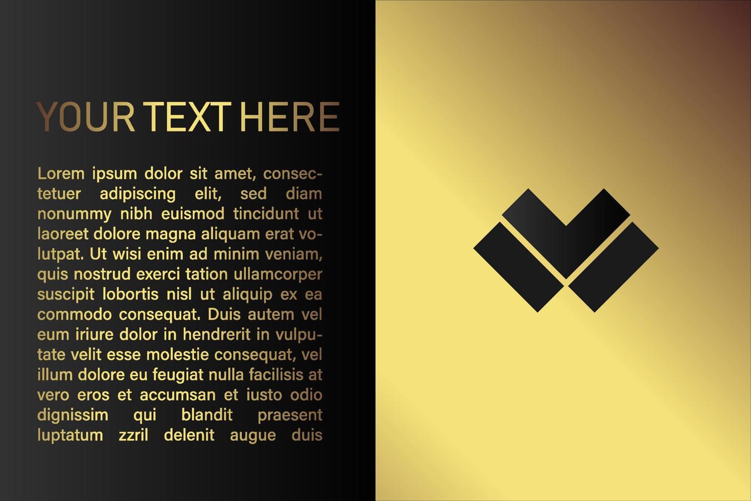 Creative black dark business card Template modern and Clean design vector