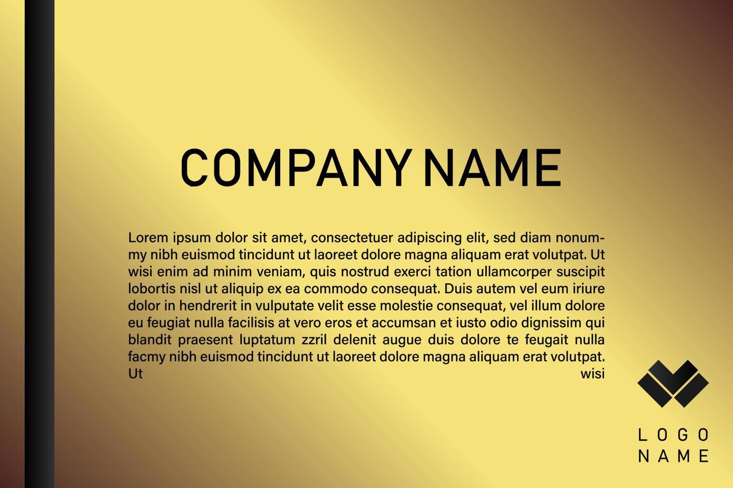 Creative black dark business card Template modern and Clean design vector