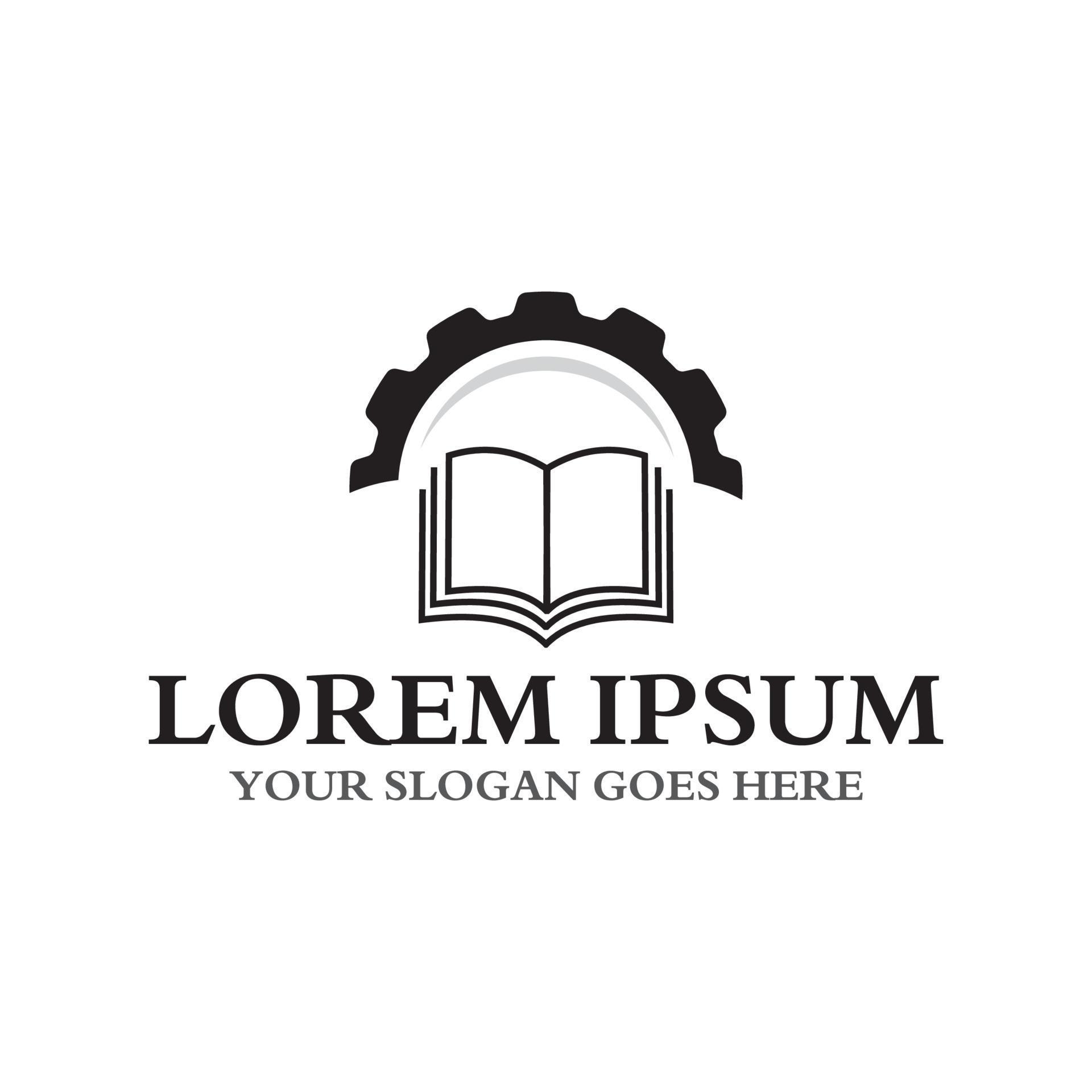 gear education logo , university logo 5555031 Vector Art at Vecteezy