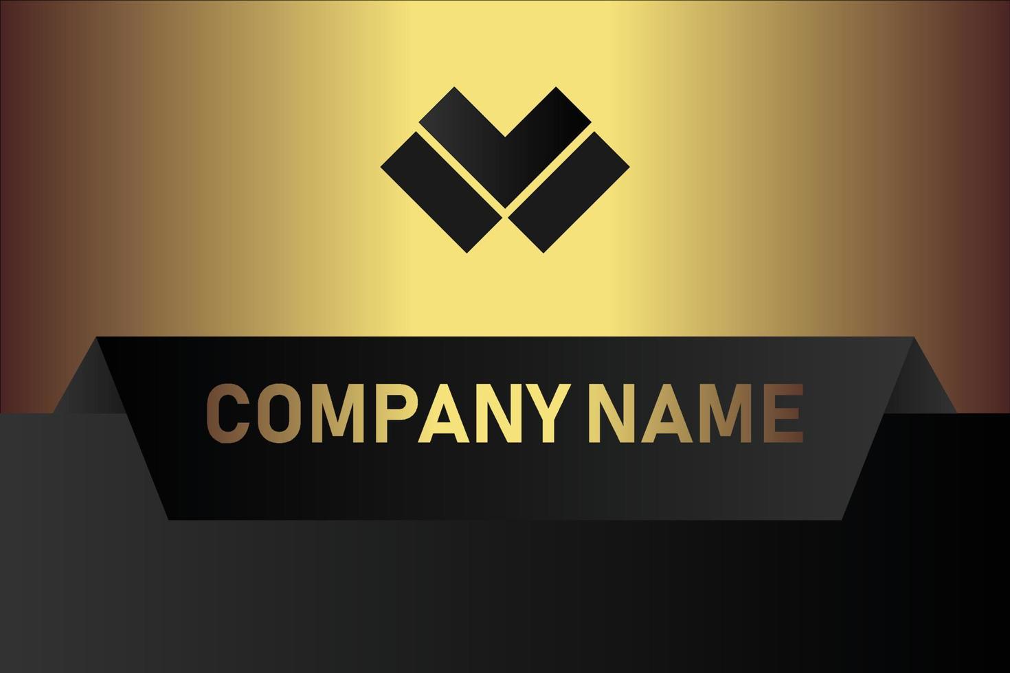 Creative black dark business card Template modern and Clean design vector