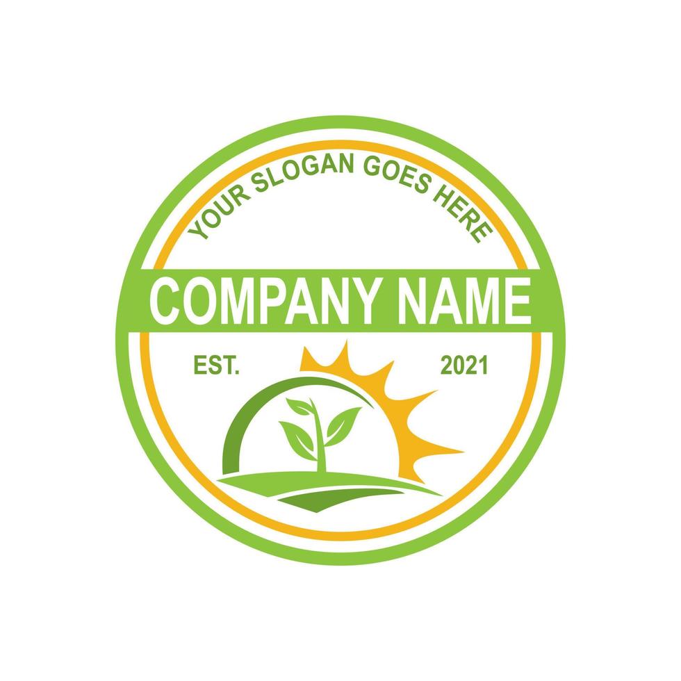 farm logo , nature logo vector