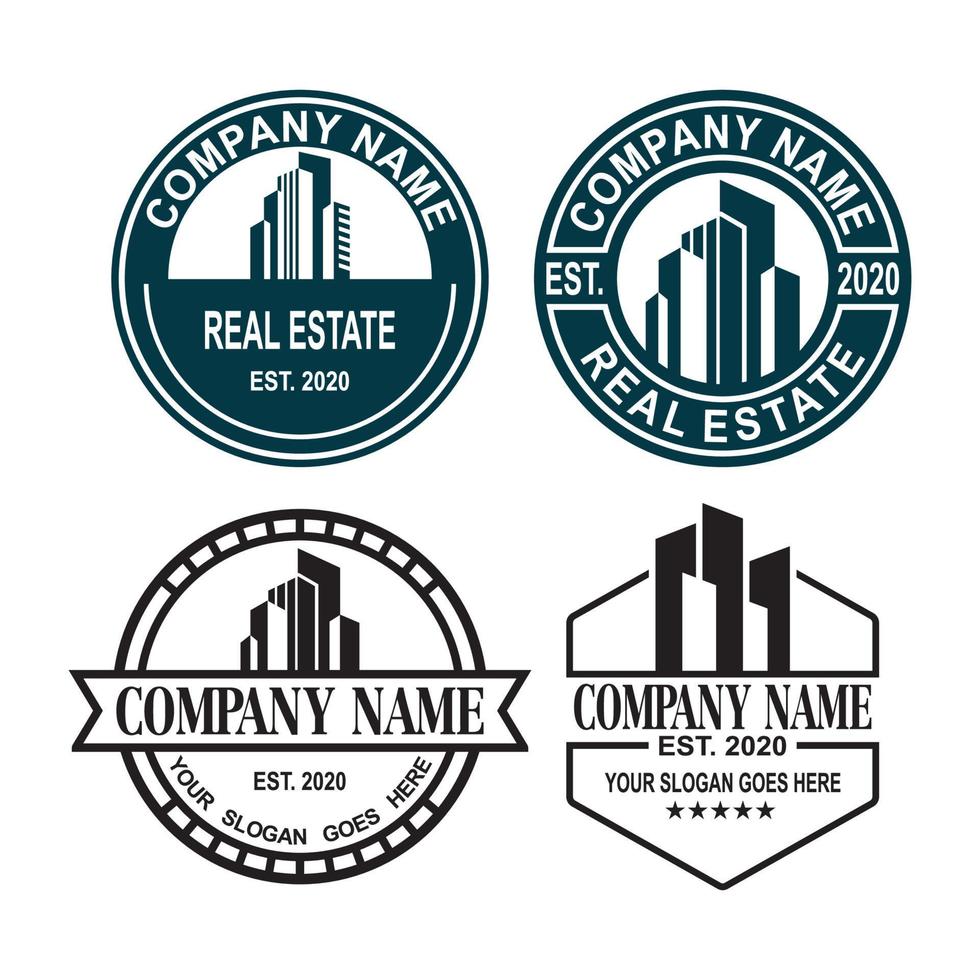 A Set Of Construction Vector , A Set Of Real Estate Logo