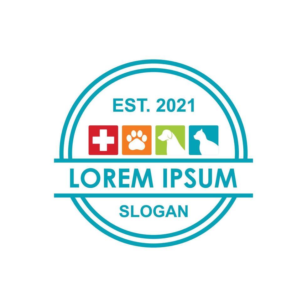 pets care logo , veterinary logo vector