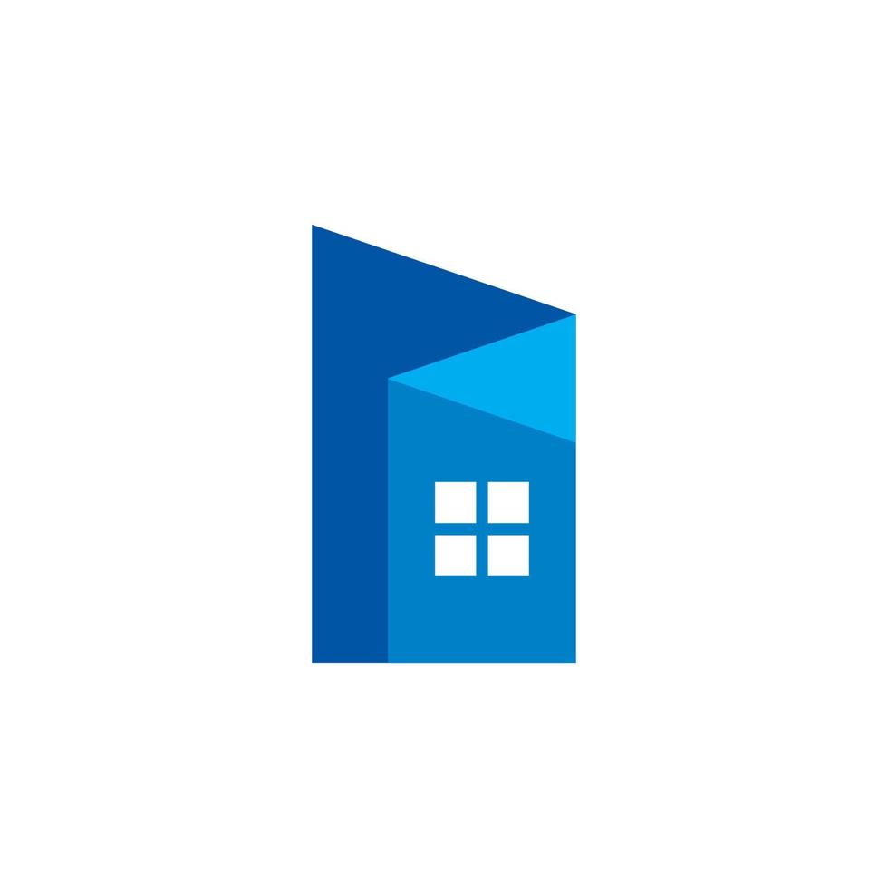 logotipo de casa abstracto, logotipo de bienes raíces vector