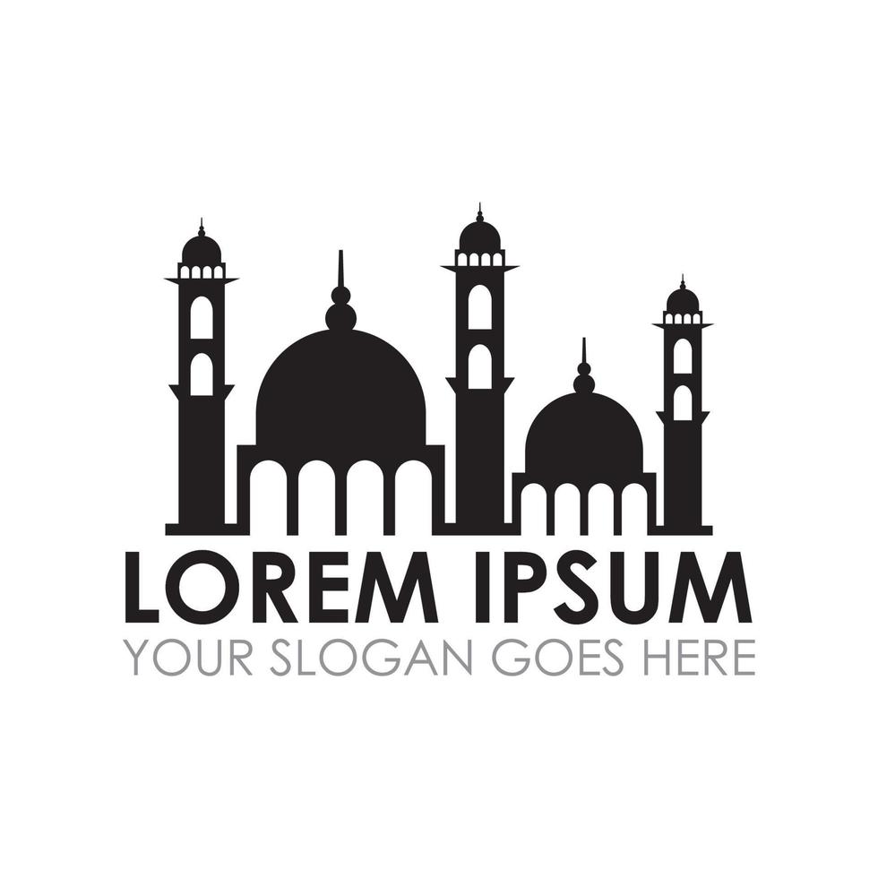 vector de mezquita, vector de logotipo islámico