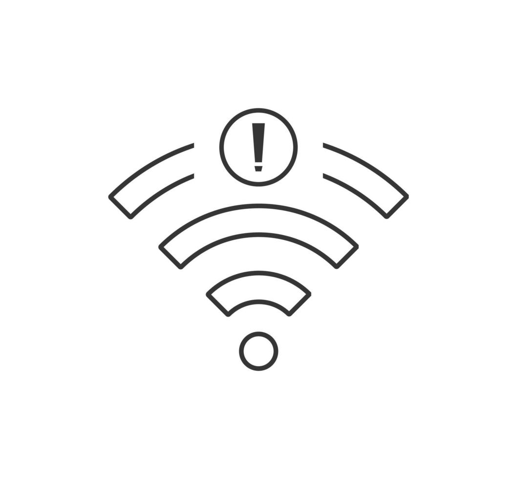 no wi-fi connection icon, no Wifi wireless icon vector