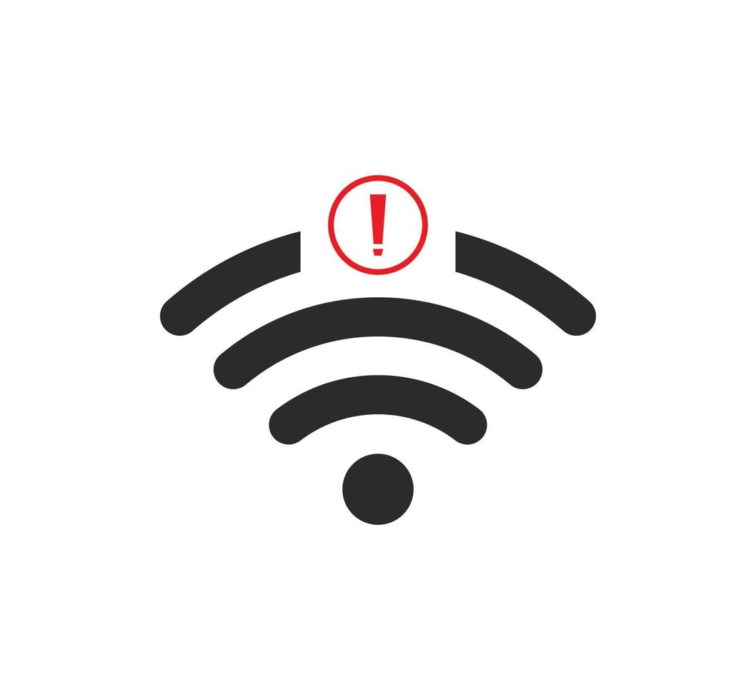 no wi-fi connection icon, no Wifi wireless icon vector