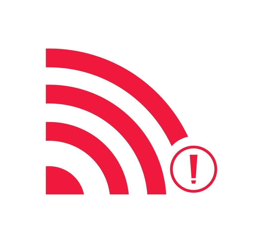 No wireless connections, no wifi icon sign vector