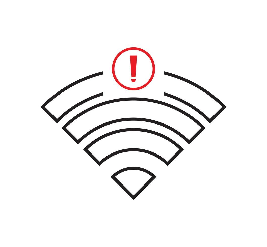 no wi-fi connection icon, no Wifi wireless icon vector