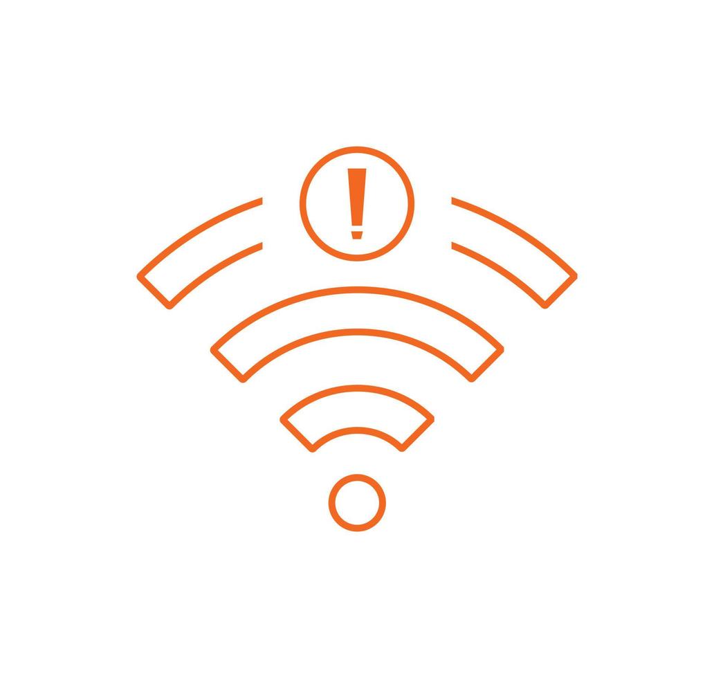 no wi-fi connection icon, no Wifi wireless icon vector