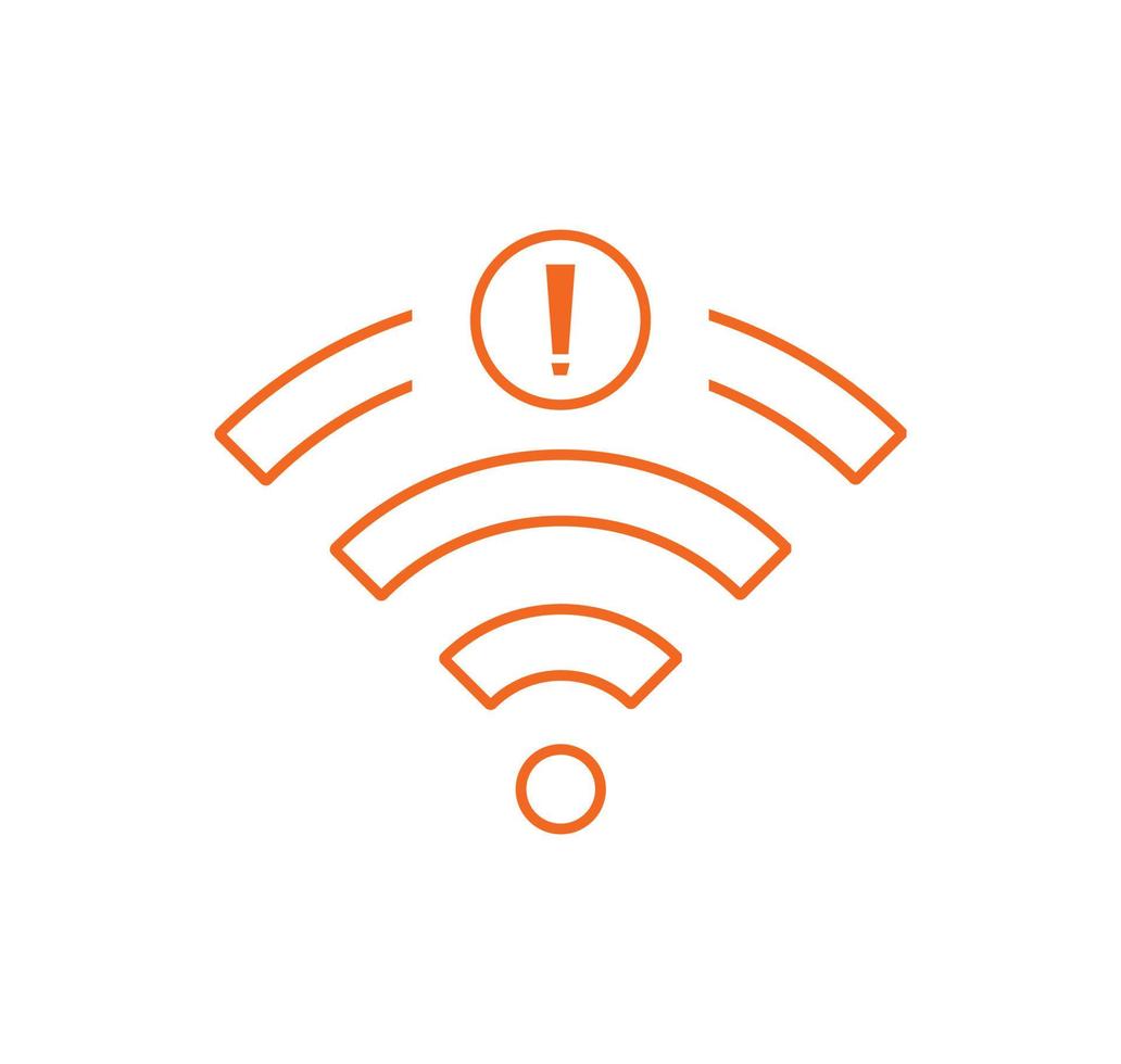 no wi-fi connection icon, no Wifi wireless icon vector