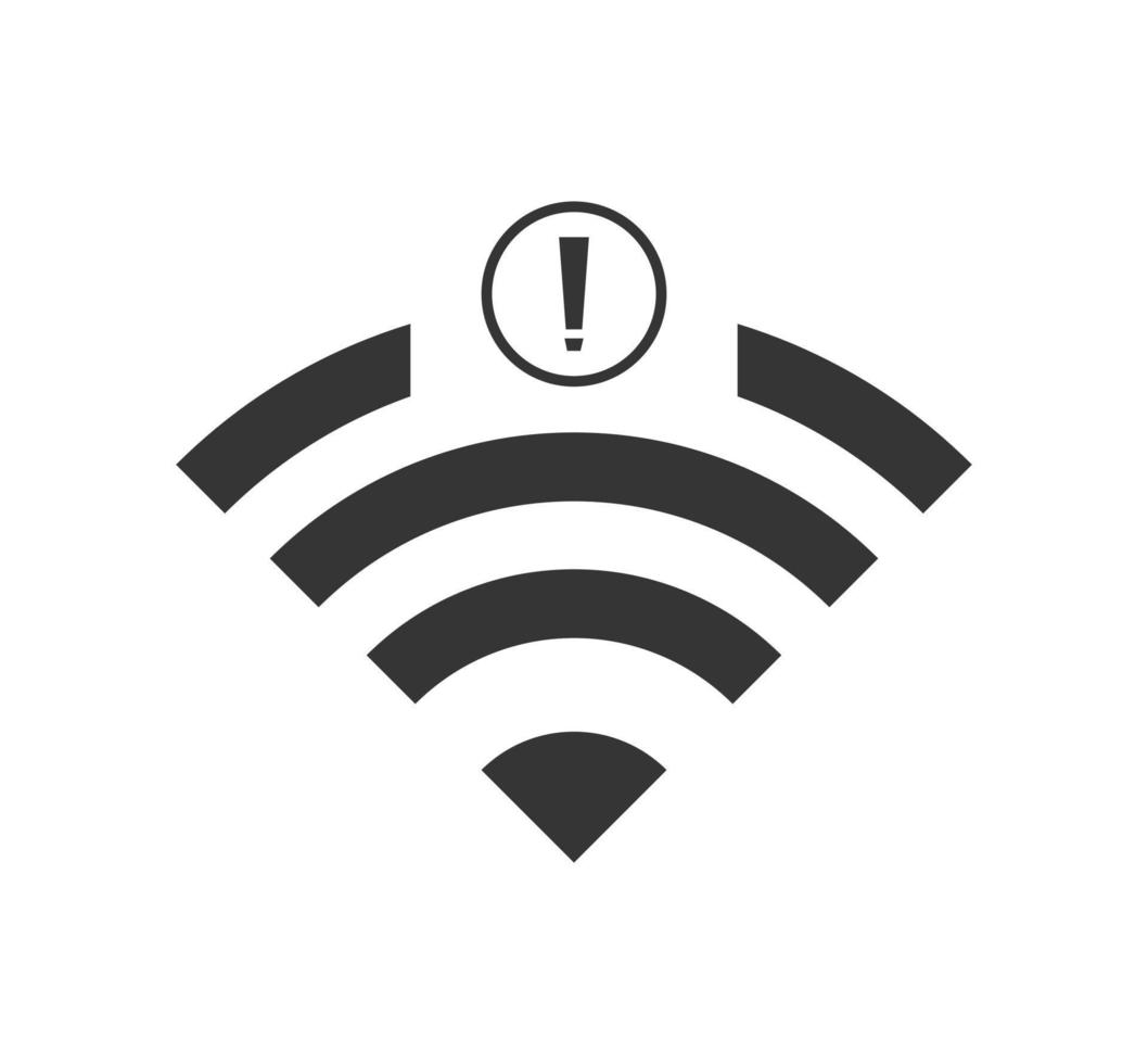 no wi-fi connection icon, no Wifi wireless icon vector