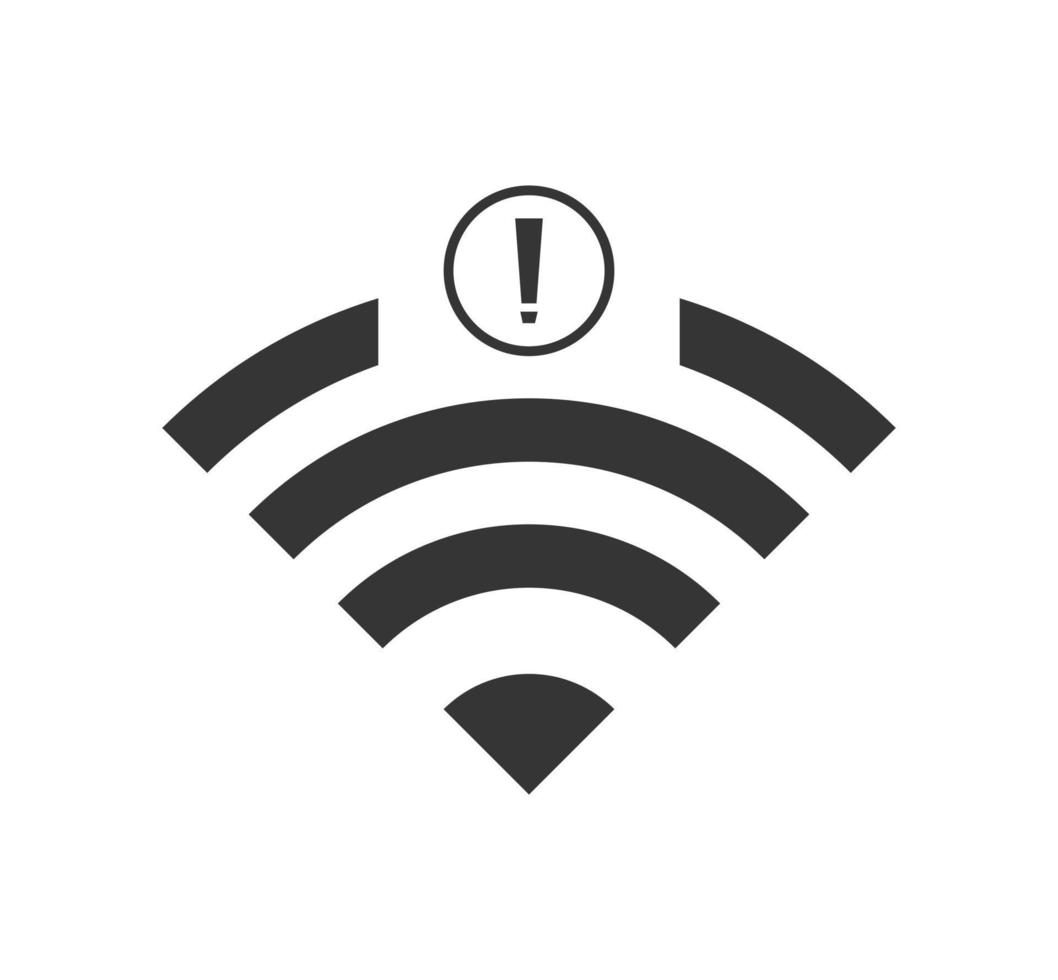 no wi-fi connection icon, no Wifi wireless icon vector