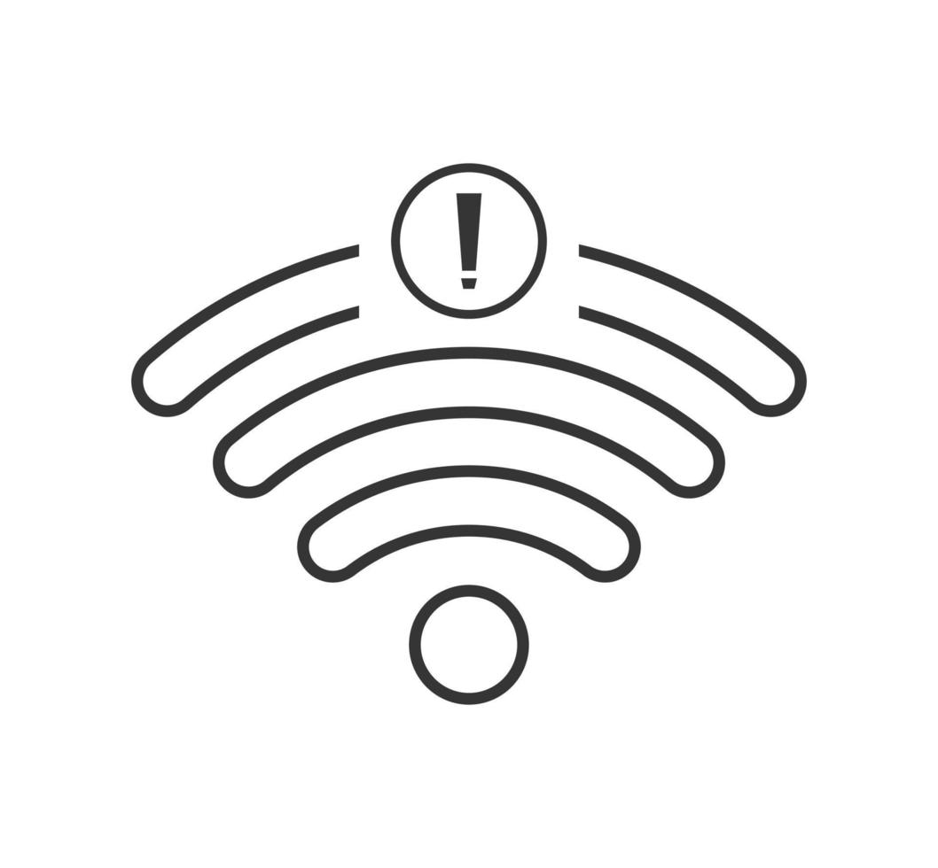 no wi-fi connection icon, no Wifi wireless icon vector