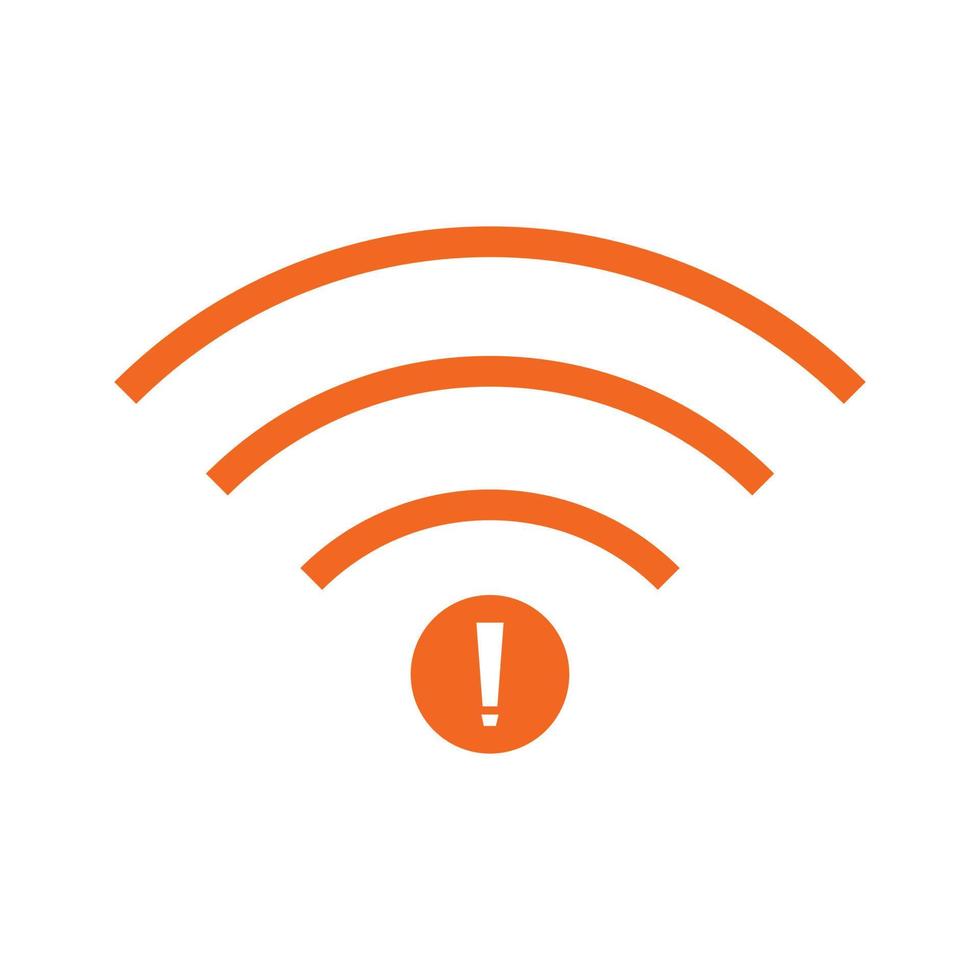 no Wifi wireless icon vector. no wi-fi connection icon.  No wireless connections vector