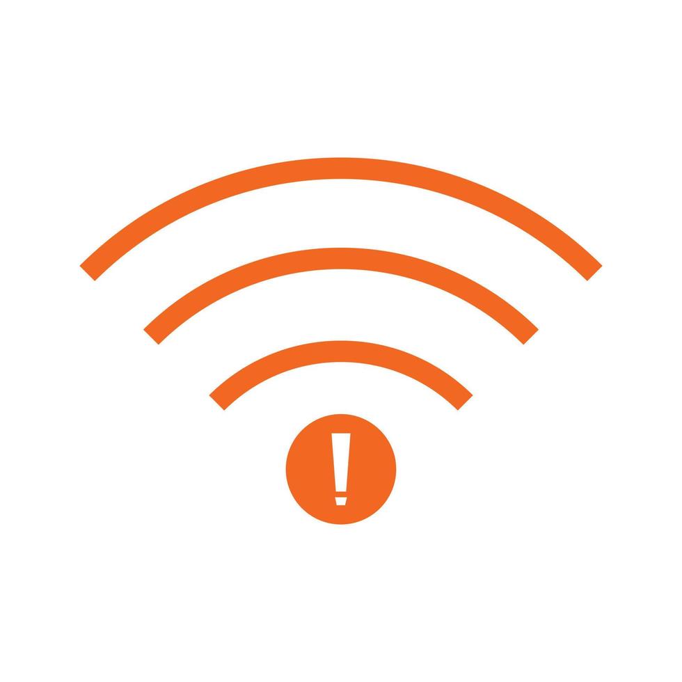 no Wifi wireless icon vector. no wi-fi connection icon.  No wireless connections vector